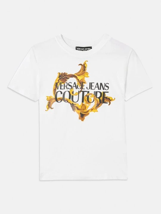 Zdjęcie produktu T-shirt z nadrukiem Versace Jeans Couture biały