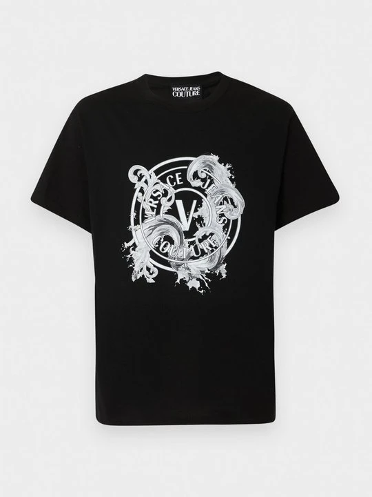 Zdjęcie produktu T-shirt z nadrukiem Versace Jeans Couture czarny