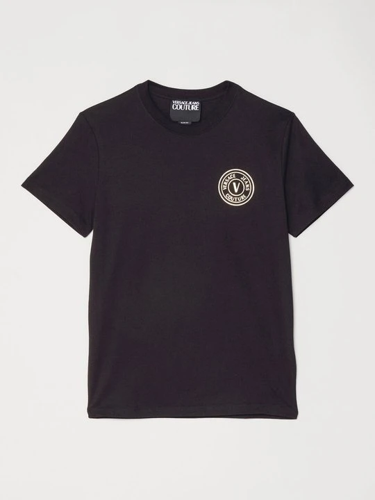 Zdjęcie produktu T-shirt z nadrukiem Versace Jeans Couture czarny