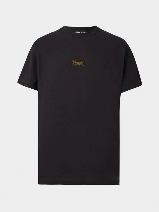 Zdjęcie produktu T-shirt z nadrukiem Versace Jeans Couture czarny