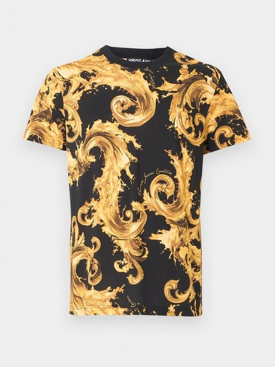 Zdjęcie produktu T-shirt z nadrukiem Versace Jeans Couture czarny
