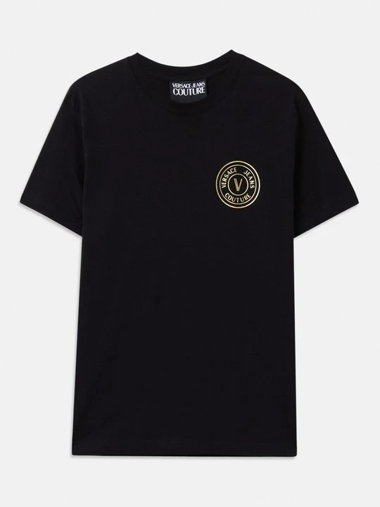 Zdjęcie produktu T-shirt z nadrukiem Versace Jeans Couture czarny