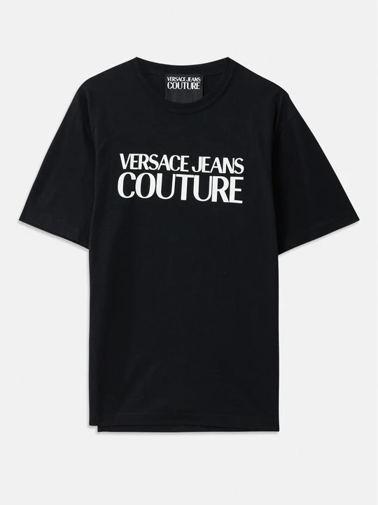 Zdjęcie produktu T-shirt z nadrukiem Versace Jeans Couture czarny