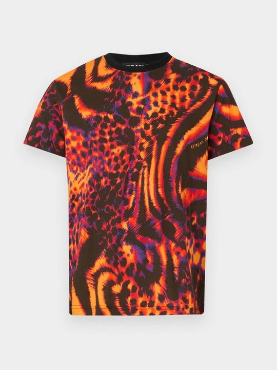Zdjęcie produktu T-shirt z nadrukiem Versace Jeans Couture różowy
