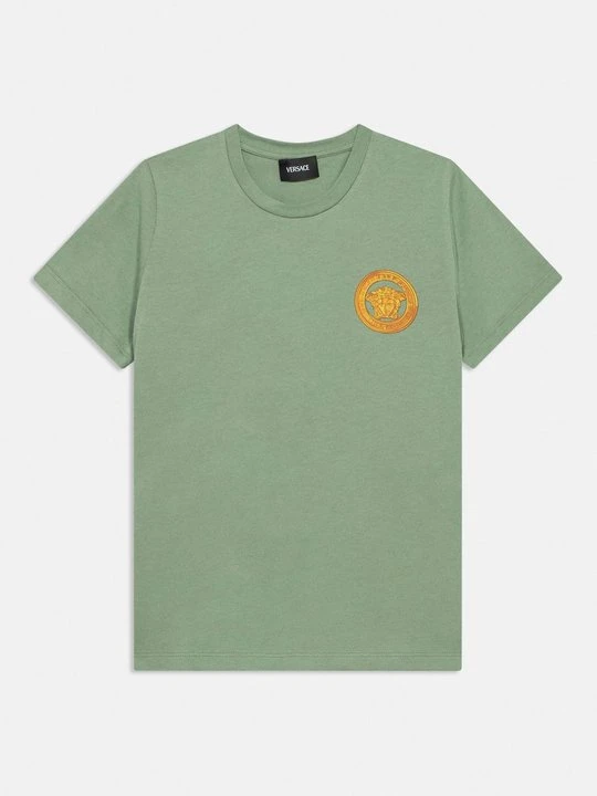 Zdjęcie produktu T-shirt z nadrukiem Versace zielony