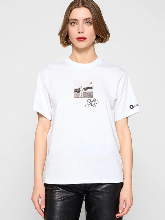 Zdjęcie produktu T-shirt z nadrukiem Victoria Beckham biały