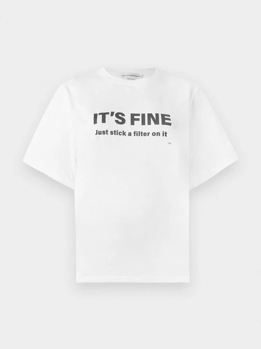 Zdjęcie produktu T-shirt z nadrukiem Victoria Beckham biały