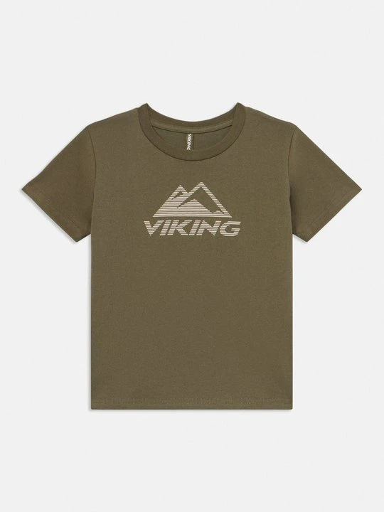 Zdjęcie produktu T-shirt z nadrukiem Viking oliwkowy