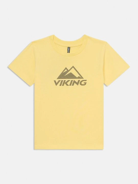 Zdjęcie produktu T-shirt z nadrukiem Viking jasnożółty