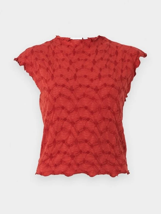 Zdjęcie produktu T-shirt z nadrukiem Vila czerwony