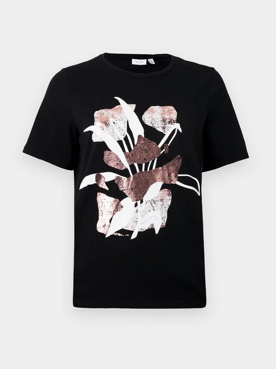Zdjęcie produktu T-shirt z nadrukiem Vila czarny