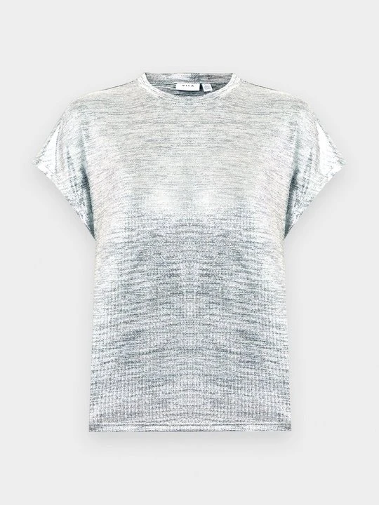 Zdjęcie produktu T-shirt z nadrukiem Vila srebrny
