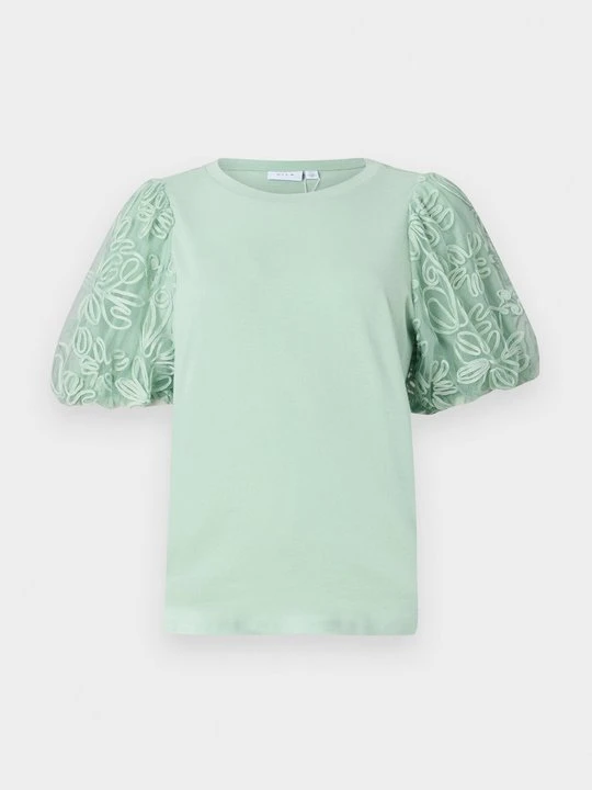 Zdjęcie produktu T-shirt z nadrukiem Vila zielony