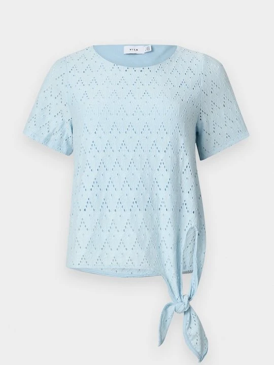 Zdjęcie produktu T-shirt z nadrukiem Vila jasnoniebieski