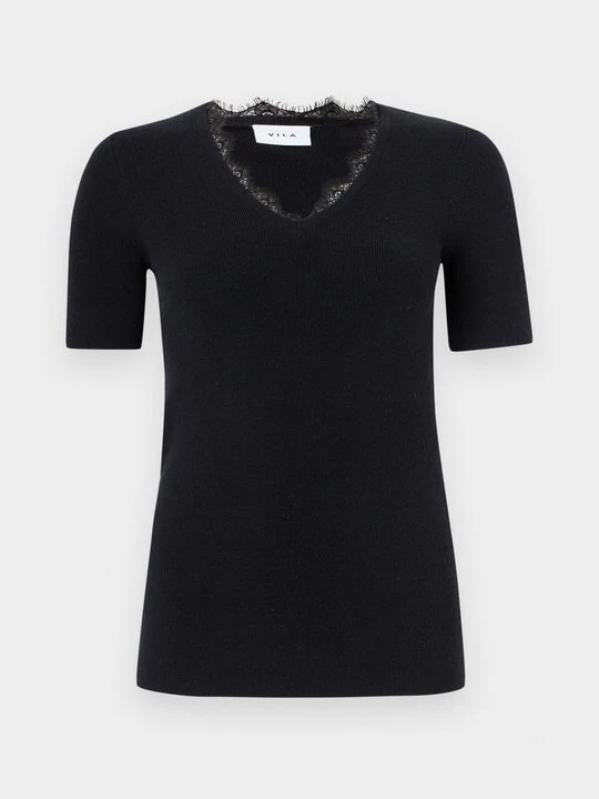 Zdjęcie produktu T-shirt z nadrukiem Vila czarny