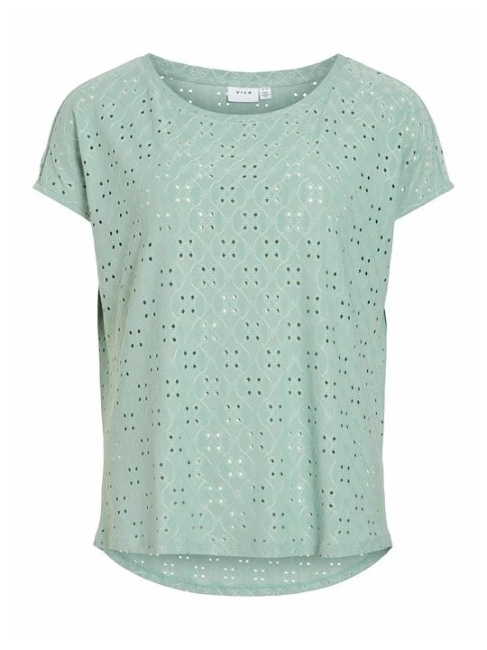 Zdjęcie produktu T-shirt z nadrukiem Vila miętowy