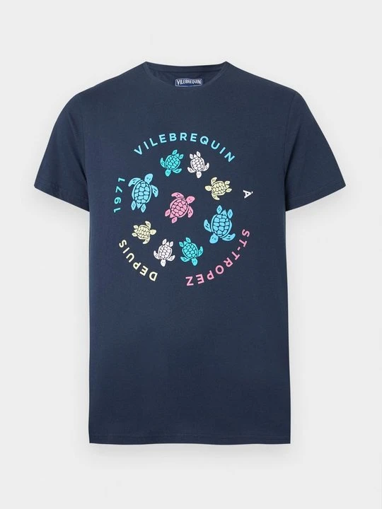 Zdjęcie produktu T-shirt z nadrukiem Vilebrequin niebieski