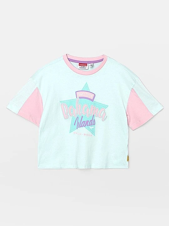 Zdjęcie produktu T-shirt z nadrukiem VINGINO niebieski