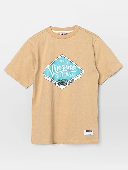 Zdjęcie produktu T-shirt z nadrukiem VINGINO piaskowy