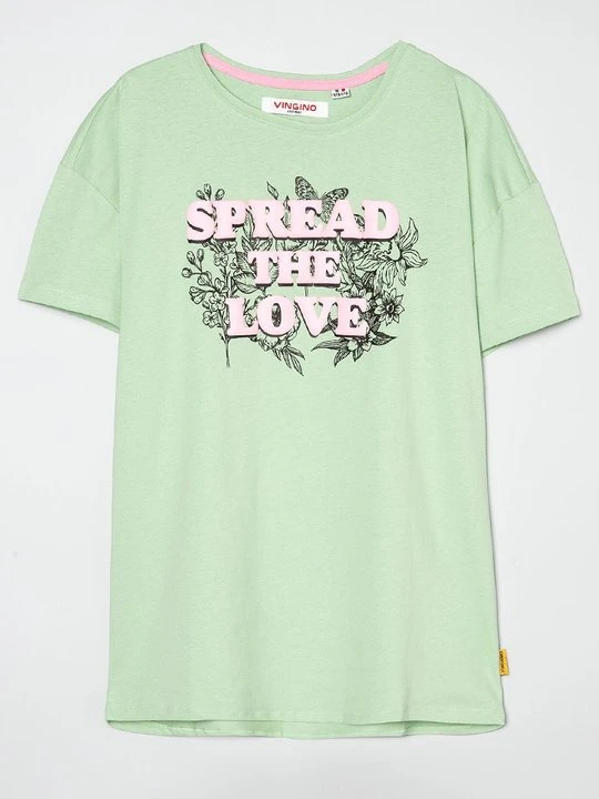 Zdjęcie produktu T-shirt z nadrukiem VINGINO zielony