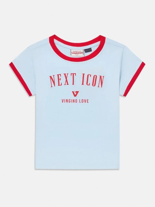 Zdjęcie produktu T-shirt z nadrukiem VINGINO jasnoniebieski