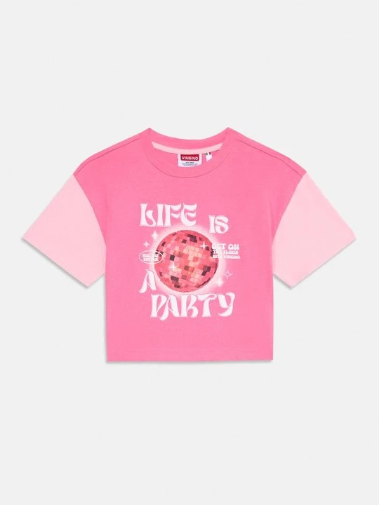 Zdjęcie produktu T-shirt z nadrukiem VINGINO różowy