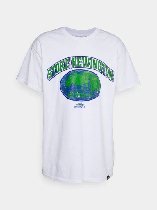 Zdjęcie produktu T-shirt z nadrukiem Vintage Supply biały