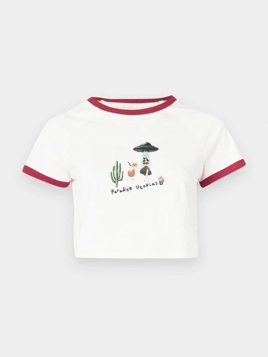 Zdjęcie produktu T-shirt z nadrukiem Volcom mleczny