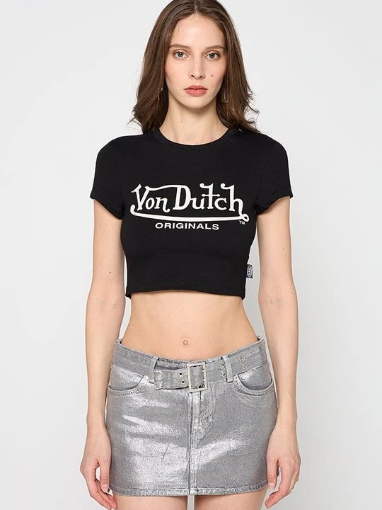 Zdjęcie produktu T-shirt z nadrukiem Von Dutch czarny