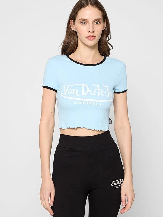 Zdjęcie produktu T-shirt z nadrukiem Von Dutch niebieski