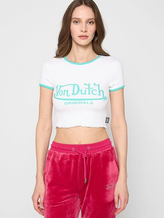 Zdjęcie produktu T-shirt z nadrukiem Von Dutch biały