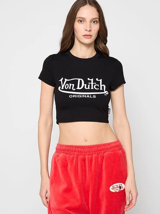 Zdjęcie produktu T-shirt z nadrukiem Von Dutch czarny