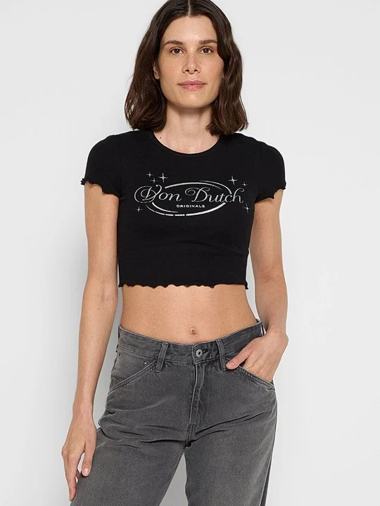 Zdjęcie produktu T-shirt z nadrukiem Von Dutch czarny