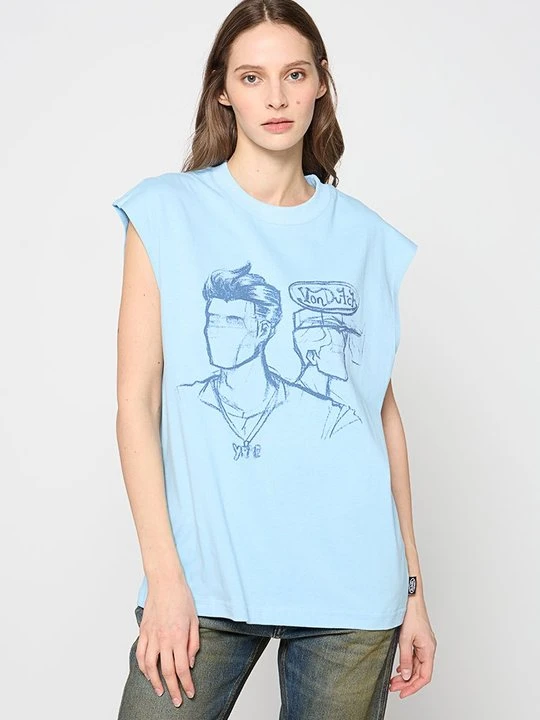 Zdjęcie produktu T-shirt z nadrukiem Von Dutch jasnoniebieski