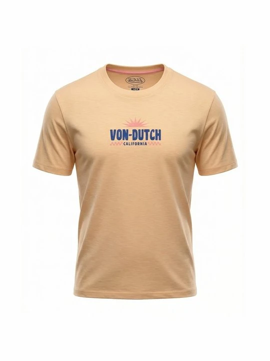 Zdjęcie produktu T-shirt z nadrukiem Von Dutch mleczny