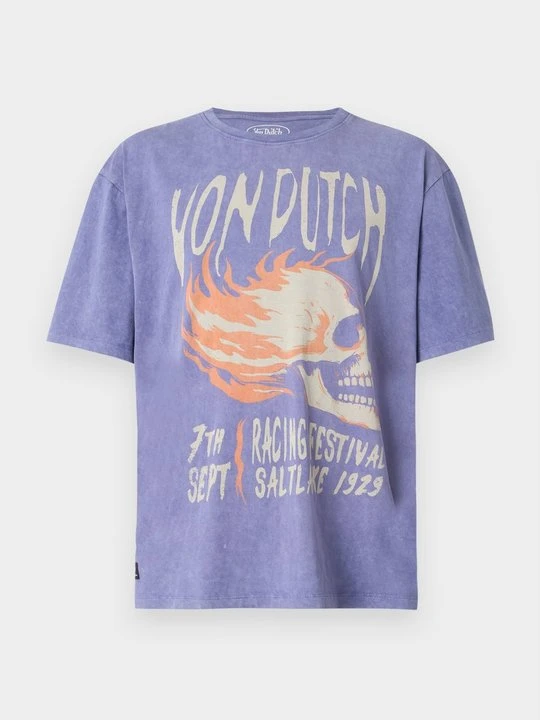 Zdjęcie produktu T-shirt z nadrukiem Von Dutch liliowy