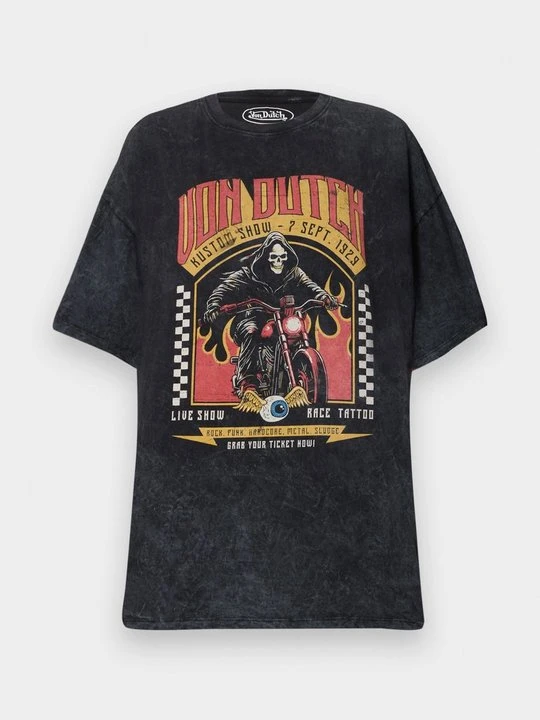 Zdjęcie produktu T-shirt z nadrukiem Von Dutch czarny