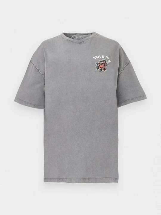 Zdjęcie produktu T-shirt z nadrukiem Von Dutch szary