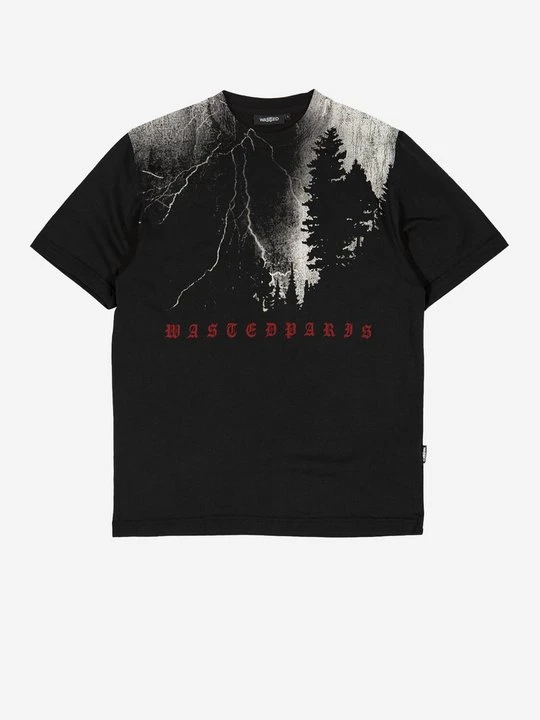 Zdjęcie produktu T-shirt z nadrukiem Wasted Paris czarny