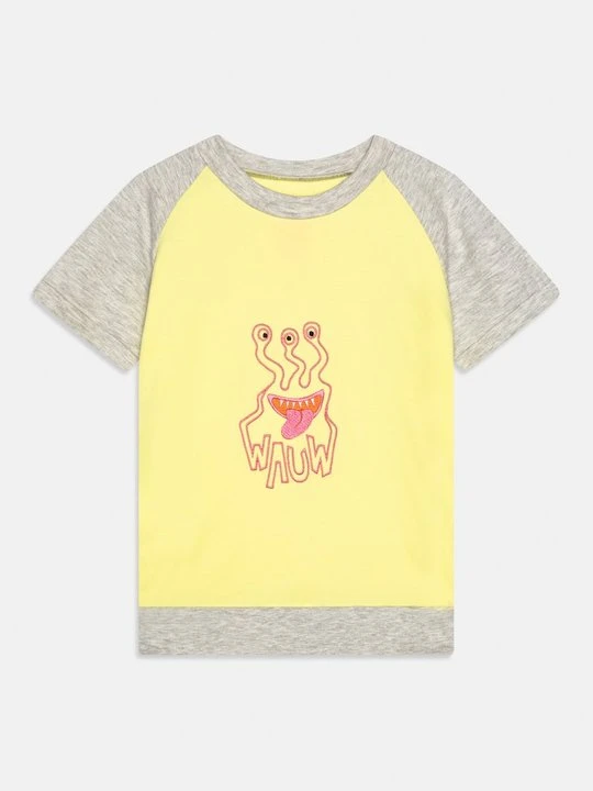 Zdjęcie produktu T-shirt z nadrukiem WAUW CAPOW żółty