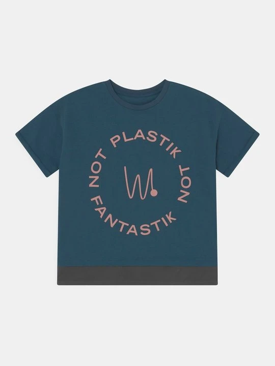 Zdjęcie produktu T-shirt z nadrukiem Wawaland granatowy
