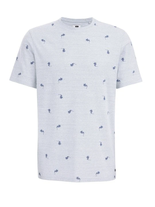 Zdjęcie produktu T-shirt z nadrukiem WE Fashion jasnoniebieski
