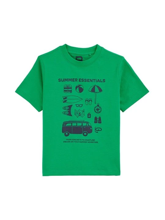 Zdjęcie produktu T-shirt z nadrukiem WE Fashion zielony neon