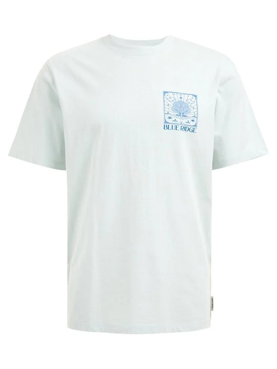 Zdjęcie produktu T-shirt z nadrukiem WE Fashion jasnoniebieski melanż