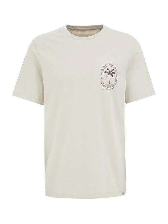 Zdjęcie produktu T-shirt z nadrukiem WE Fashion beżowy
