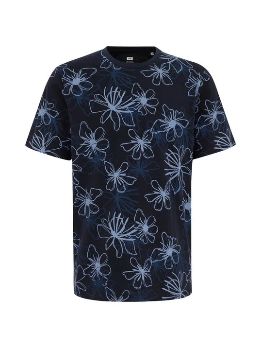 Zdjęcie produktu T-shirt z nadrukiem WE Fashion granatowy
