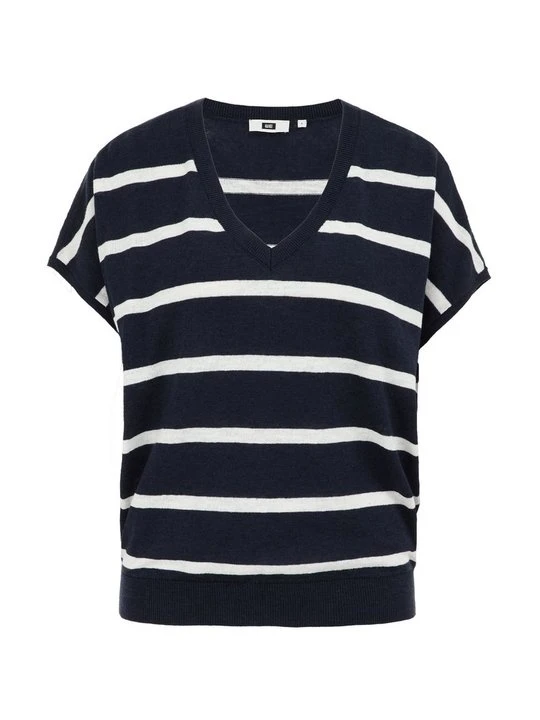 Zdjęcie produktu T-shirt z nadrukiem WE Fashion granatowy