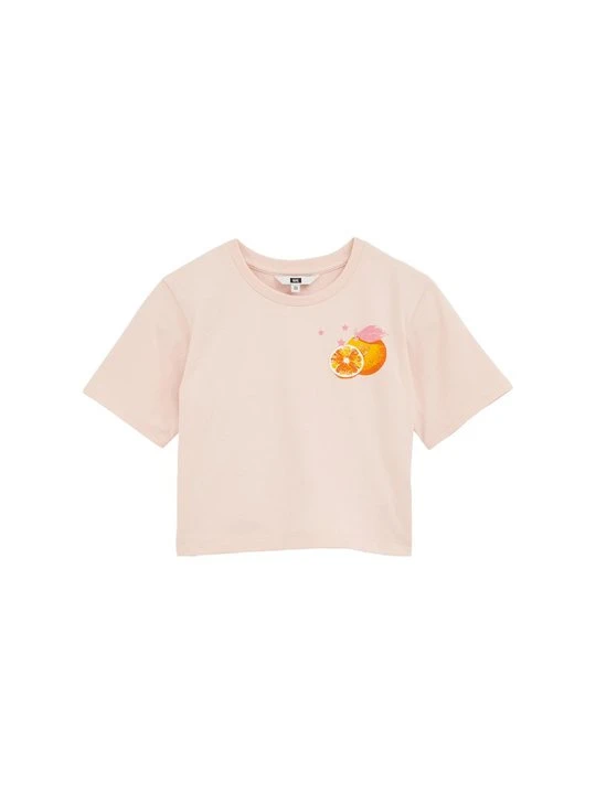 Zdjęcie produktu T-shirt z nadrukiem WE Fashion łososiowy