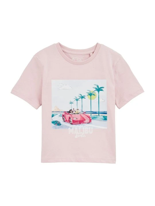 Zdjęcie produktu T-shirt z nadrukiem WE Fashion jasnoróżowy