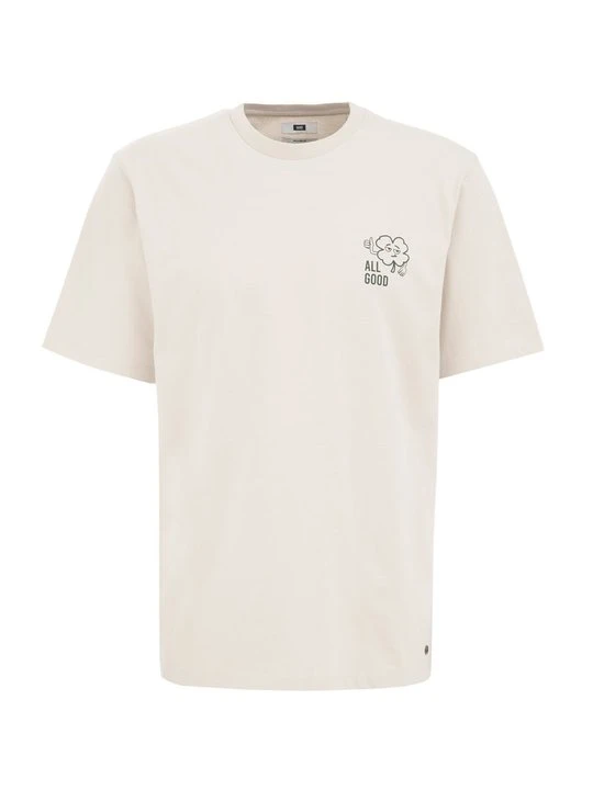 Zdjęcie produktu T-shirt z nadrukiem WE Fashion beżowy